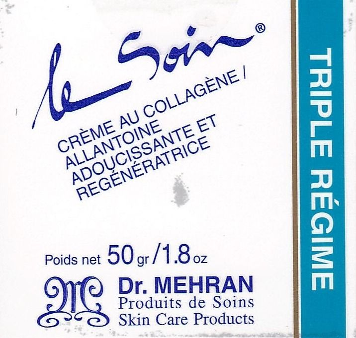 Triple régime 3R® crème au collagène, allantoïne, adoucissante et régénératrice • Dr. Mehran®