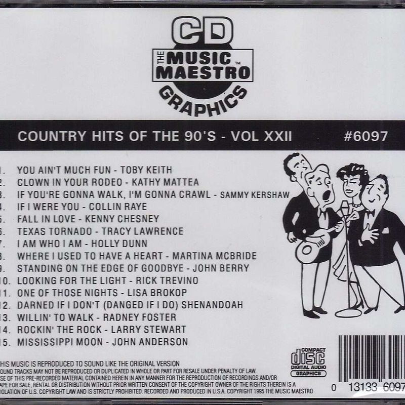 Country Hits of the 90’s - Volume XXII • Met aussi en vedette Collin Raye