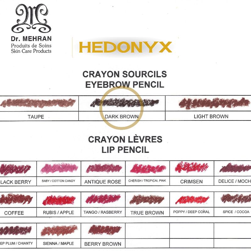 Crayon à sourcils brun foncé “DARK BROWN” • Dr. Mehran®